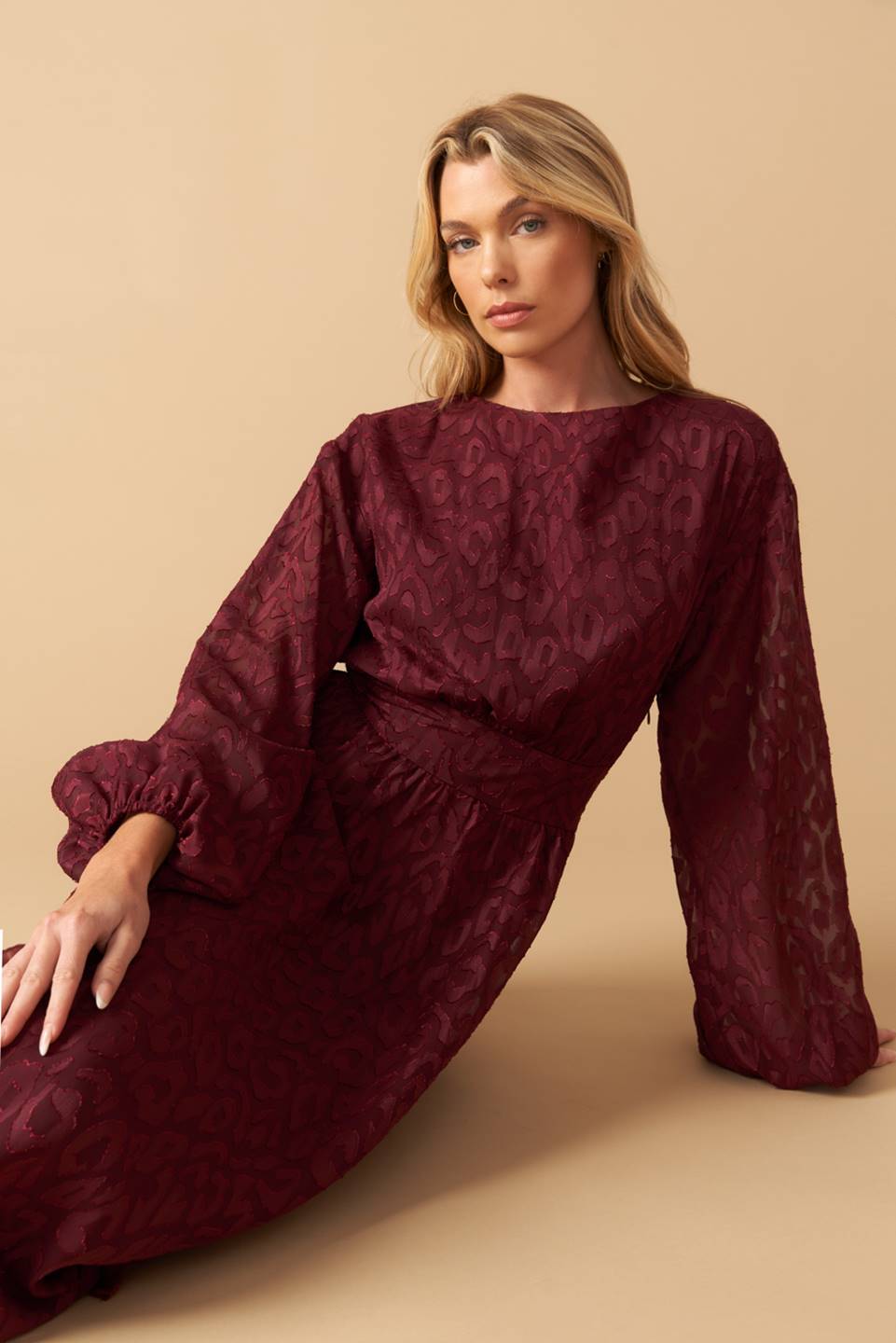 TOO GOOD TO BE TRUE WOVEN MIDI DRESS Flying Tomato